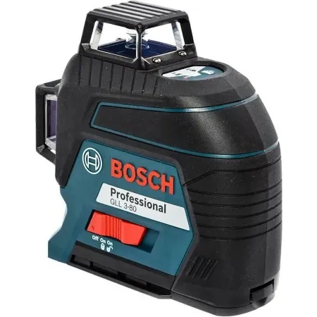 Нивелир лазерн. Bosch GLL 3-80 2кл.лаз. 650нм цв.луч. красный 3луч. (0601063S00)