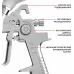 Краскораспылитель P.I.T. PSG600-A 240л/мин соп.:1.4мм бак:0.6л серебристый/белый