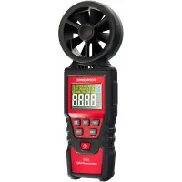 Анемометр-термометр Ermenrich Seek DN20 портативный крыльчатый красный/черный (82972) Анемометр-термометр Ermenrich Seek DN20 портативный крыльчатый красный/черный (82972)