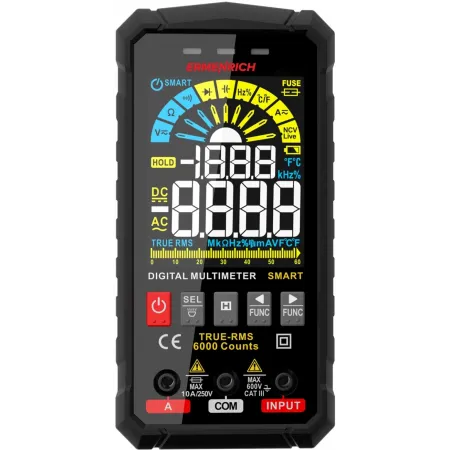 Мультиметр Ermenrich Zing TC26 цифровой черный (82987)