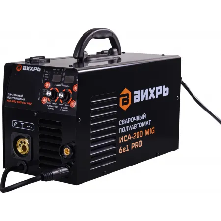 Сварочный полуавтомат Вихрь ИСА-200 MIG PRO инвертор MIG-MAG/SPOT/FCAW/MMA/Lift TIG 5.9кВт