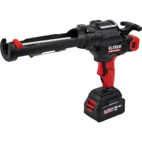 Пистолет для герметика Elitech HD Professional CCG 20SL6 (E2208.013.01) аккумуляторный закрытый для герметиков черный/красный (205762)