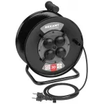 Удлинитель силовой Rexant КГ (13-5011) 3x1.5кв.мм 4розет. 30м КГ 16A метал.катушка черный Удлинитель силовой Rexant КГ (13-5011) 3x1.5кв.мм 4розет. 30м КГ 16A метал.катушка черный