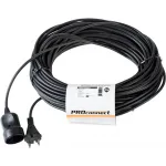Удлинитель силовой PROconnect PROc-Uc (11-7116) 2x0.75кв.мм 1розет. 30м ПВС 6A без катушки черный