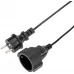 Удлинитель силовой PROconnect PROc-Uc (13-4913) 2x0.75кв.мм 1розет. 10м ПВС 6A пласт.рамка черный