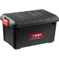 Ящик для инструментов Зубр 38184-24_z01 70л 1отд. черный Ящик для инструментов Зубр 38184-24_z01 70л 1отд. черный