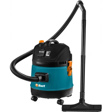 Строительный пылесос Bort BSS BSS-1220-M 1200Вт (уборка: сухая/сбор воды) синий
