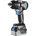 Гайковерт Deko ZKIS20 Pro Max аккум. патрон:квад.1/2" (кейс в комплекте) (083-1089)