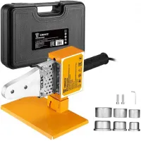 Сварочный аппарат для пластиковых труб Deko RPPWM1600W 1.6кВт Тмакс.:300 парн.насад. 3насад. (кейс в компл.) (083-3008)