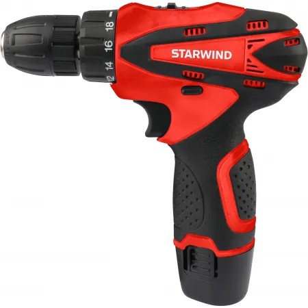 Дрель-шуруповерт Starwind CDT12-2.0/2S1 18Вт аккум. патрон:быстрозажимной (кейс в комплекте)