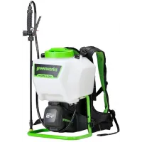 Опрыскиватель Greenworks G24BPSII аккум. ранц. 15л белый/зеленый (5300307UA)