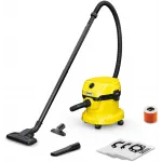 Строительный пылесос Karcher WD 2 Plus V-12/6/18/C Home 1000Вт (уборка: сухая) желтый