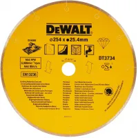 Диск алмазный по керам. DeWalt DT3734 (00000017708) d=254мм d(посад.)=25.4мм (угловые шлифмашины)