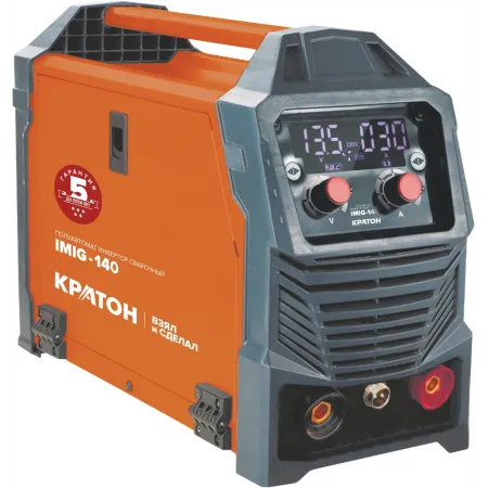 Сварочный полуавтомат Кратон IMIG-140 инвертор FLUX, MMA,TIG-Lift 4.1кВт