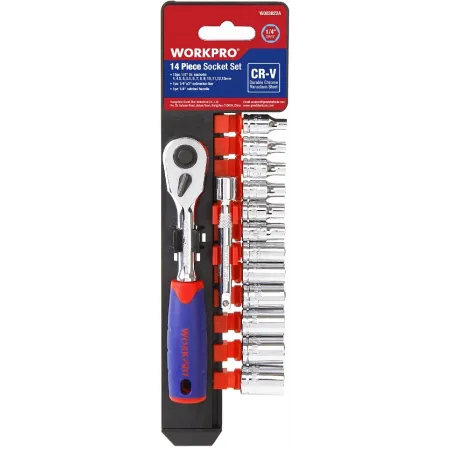 Набор головок Workpro WP202556 14 предметов Набор головок Workpro WP202556 14 предметов