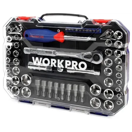 Набор инструментов Workpro WP202566 63 предмета (жесткий кейс) Набор инструментов Workpro WP202566 63 предмета (жесткий кейс)
