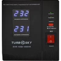 Стабилизатор напряжения Turbosky AVR-1000VA 1кВА однофазный черный