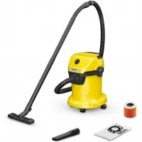 Строительный пылесос Karcher WD 3 V-17/4/20 1000Вт (уборка: сухая/сбор воды/выдув) желтый