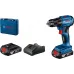 Дрель-шуруповерт Bosch GSR 185-LI аккум. патрон:быстрозажимной (кейс в комплекте) (06019K30F0)