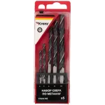 Набор сверл Kranz KR-91-0632 по металлу (5пред.) для шуруповертов/дрелей Набор сверл Kranz KR-91-0632 по металлу (5пред.) для шуруповертов/дрелей