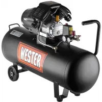 Компрессор поршневой Wester WK2200/100PRO масляный 330л/мин 100л 2200Вт черный