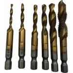Набор метчиков/сверл Turbosky SM2-6 в комплекте 6 предметов