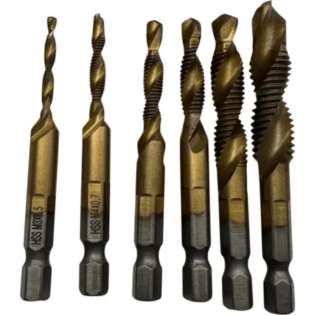 Набор метчиков/сверл Turbosky SM2-6 в комплекте 6 предметов Набор метчиков/сверл Turbosky SM2-6 в комплекте 6 предметов