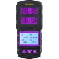 Детектор газа Ermenrich NG60 портативный фиолетовый/черный (84760) Детектор газа Ermenrich NG60 портативный фиолетовый/черный (84760)