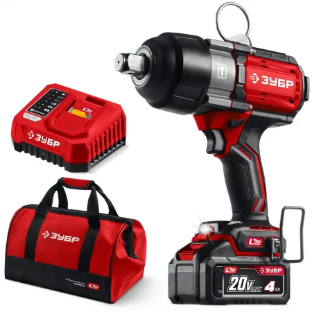 Гайковерт Зубр ГБУ-1000-41 40Вт аккум. патрон:квад.3/4"