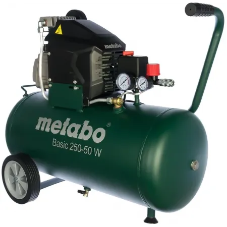 Компрессор поршневой Metabo Basic 250-50 W масляный 110л/мин 50л 1500Вт зеленый