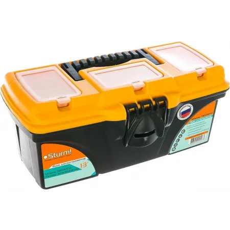 Ящик для инструментов Sturm! TBPROF13 7л 1отд. черный/оранжевый Ящик для инструментов Sturm! TBPROF13 7л 1отд. черный/оранжевый