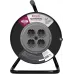 Удлинитель силовой Defender ExtR2G-01-30 (99854) 2x0.75кв.мм 4розет. 30м ПВС 6A катушка черный