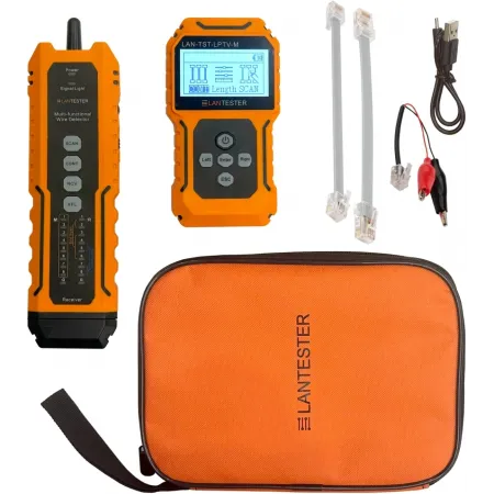 Тестер кабельный Lanmaster LAN-TST-LPTV-M оранжевый/черный