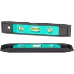 Уровень Sturm! 2015-08-225 пузырьковый 3глаз. магнит. литой бирюзовый/черный