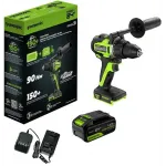Дрель-шуруповерт Greenworks GD24DD90 аккум. патрон:быстрозажимной (3707507CUD)