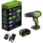 Дрель-шуруповерт Greenworks GD24DD60 аккум. патрон:быстрозажимной (3704107CUB)