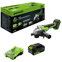 Углошлифовальная машина Greenworks AG590 8500об/мин рез.шпин.:M14 d=125мм (3201007CUB) Углошлифовальная машина Greenworks AG590 8500об/мин рез.шпин.:M14 d=125мм (3201007CUB)