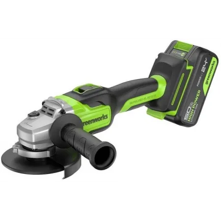 Углошлифовальная машина Greenworks GD24AG 10500об/мин рез.шпин.:M14 d=125мм (3200207CUG)