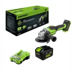 Углошлифовальная машина Greenworks GD24AG 758Вт 10500об/мин рез.шпин.:M14 d=125мм (3200207CUH) Углошлифовальная машина Greenworks GD24AG 758Вт 10500об/мин рез.шпин.:M14 d=125мм (3200207CUH)