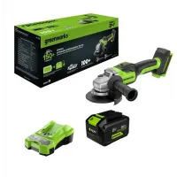 Углошлифовальная машина Greenworks GD24AG 758Вт 10500об/мин рез.шпин.:M14 d=125мм (3200207CUH) Углошлифовальная машина Greenworks GD24AG 758Вт 10500об/мин рез.шпин.:M14 d=125мм (3200207CUH)