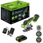 Углошлифовальная машина Greenworks GD24UCS 500Вт 20000об/мин рез.шпин.:M6 d=76мм (3402007CUA) Углошлифовальная машина Greenworks GD24UCS 500Вт 20000об/мин рез.шпин.:M6 d=76мм (3402007CUA)