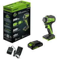 Гайковерт Greenworks G24IW200 аккум. патрон:квад.3/8" (3803607CUA) Гайковерт Greenworks G24IW200 аккум. патрон:квад.3/8" (3803607CUA)