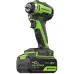 Гайковерт Greenworks G24IW200 аккум. патрон:квад.3/8" (3803607CUB)