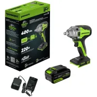 Гайковерт Greenworks GD24IW400 аккум. патрон:квад.1/2" (3802907CUG)