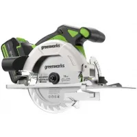 Циркулярная пила (дисковая) Greenworks GD24CS165 (ручная) D диска.:165мм (1501607CUG)