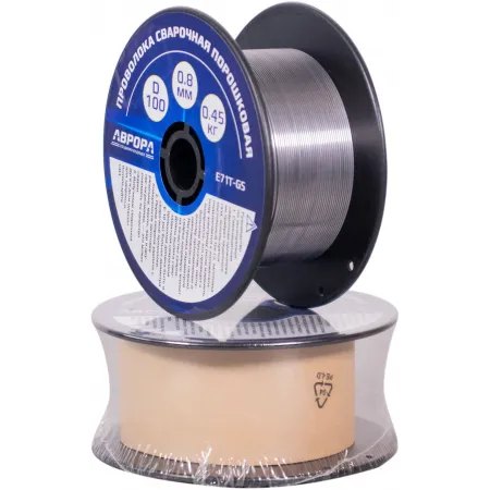 Проволока свар. Aurora E71T-GS D0.8мм 450гр (39776) Проволока свар. Aurora E71T-GS D0.8мм 450гр (39776)