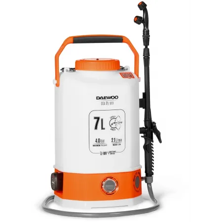 Опрыскиватель Daewoo DSA 7Li Mix аккум. наплеч. 7л оранжевый/белый Опрыскиватель Daewoo DSA 7Li Mix аккум. наплеч. 7л оранжевый/белый