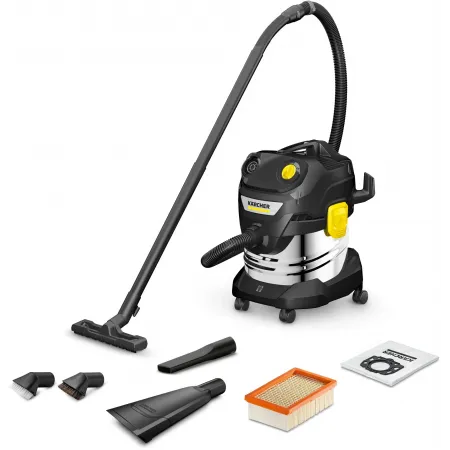 Строительный пылесос Karcher WD 4 S 1100Вт (уборка: сухая/влажная) черный Строительный пылесос Karcher WD 4 S 1100Вт (уборка: сухая/влажная) черный