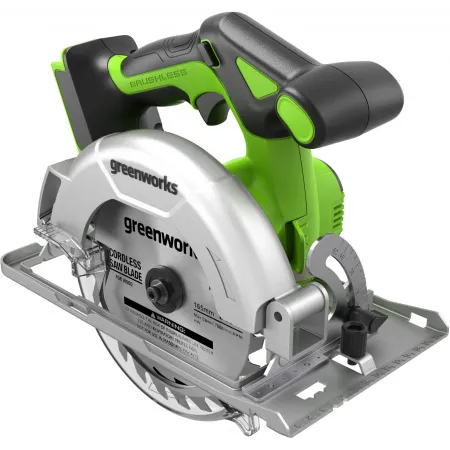 Циркулярная пила (дисковая) Greenworks GD24CS165 (ручная) D диска.:165мм (1501607) Циркулярная пила (дисковая) Greenworks GD24CS165 (ручная) D диска.:165мм (1501607)