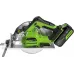 Циркулярная пила (дисковая) Greenworks GD24CS (ручная) D диска.:185мм (1500907CUB) Циркулярная пила (дисковая) Greenworks GD24CS (ручная) D диска.:185мм (1500907CUB)